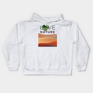 Love Nature No. 4: Have a Green Valentine's Day Kids Hoodie